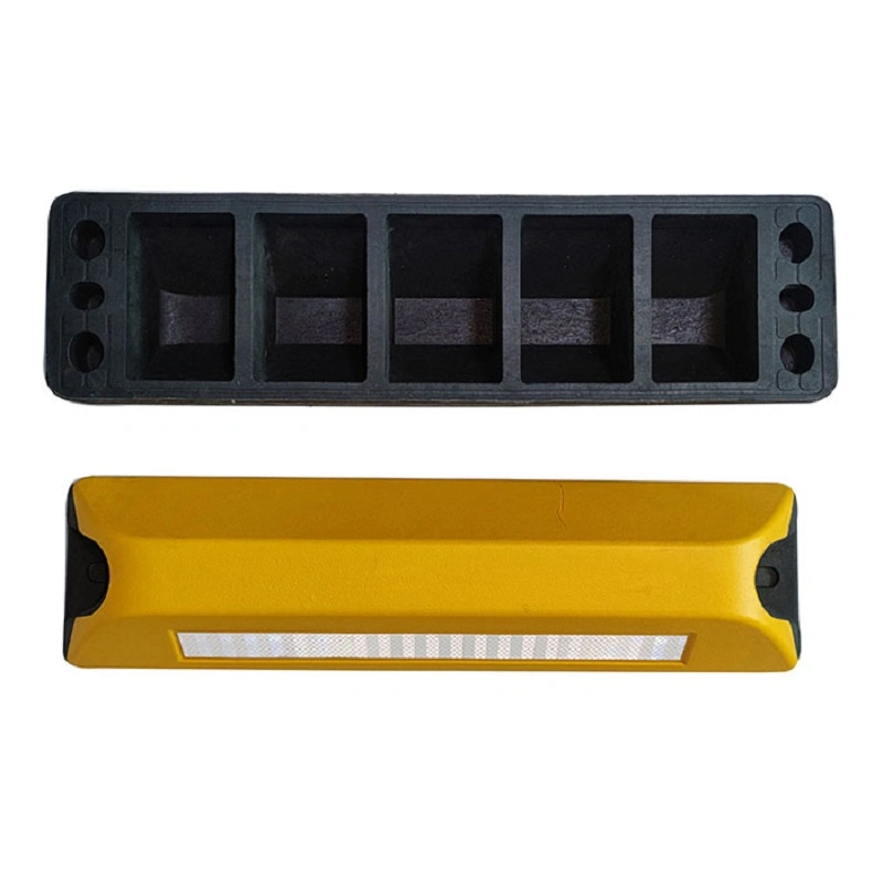 Plastic Yellow Wheel Block Wheel Stopper PVC Reflective Stopper Plastic Injection Moulds