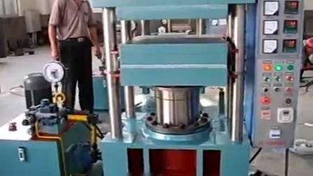  Vente chaude!  Machine de presse de vulcanisation en caoutchouc de commande de PLC Machine de traitement de moulage par compression de vulcanisateur de presse de vulcanisation avec CE/ISO9001