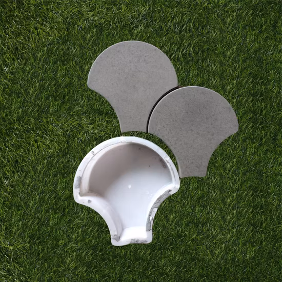 Zigzag Béton Caoutchouc Bloc Moule En Plastique Brique Ciment Carrelage Pavé Moules