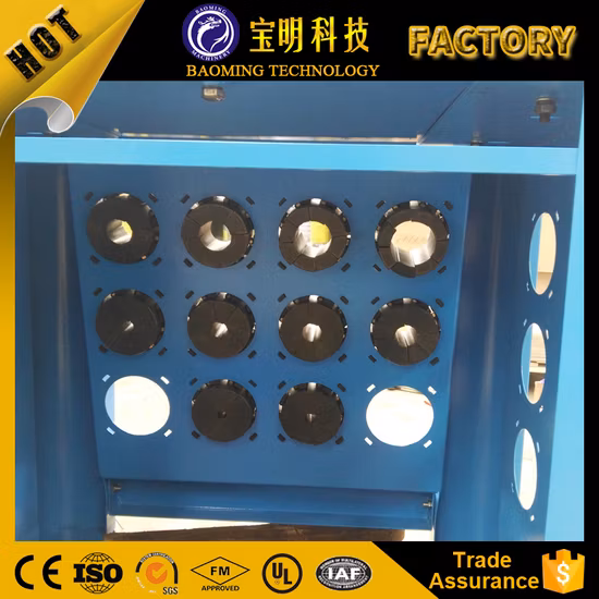 Tuyau d'incendie hydraulique flexible polyvalent sertissage machine/moulage par compression en caoutchouc